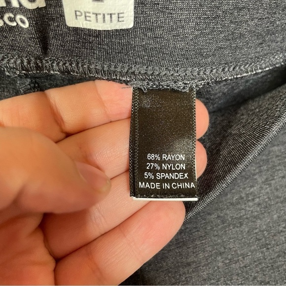 Betabrand Straight Leg Stretch Dress Pants Gray Size Large Petite - Picture 5 of 7